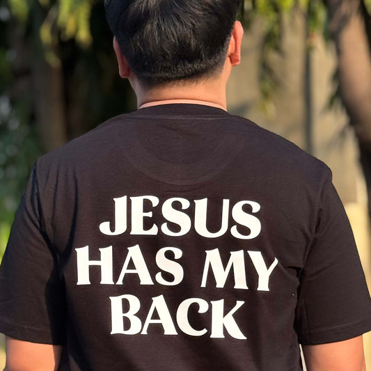 Jesus Has My Back - Black Shirt (Free Shipping & COD)
