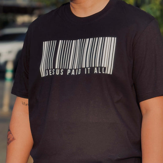 Jesus Paid It All - Black Shirt (Free Shipping & COD)